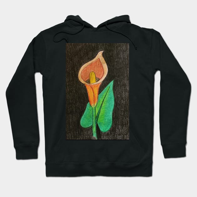 Calla Lily Single Hoodie by BrushingBlu-LTD